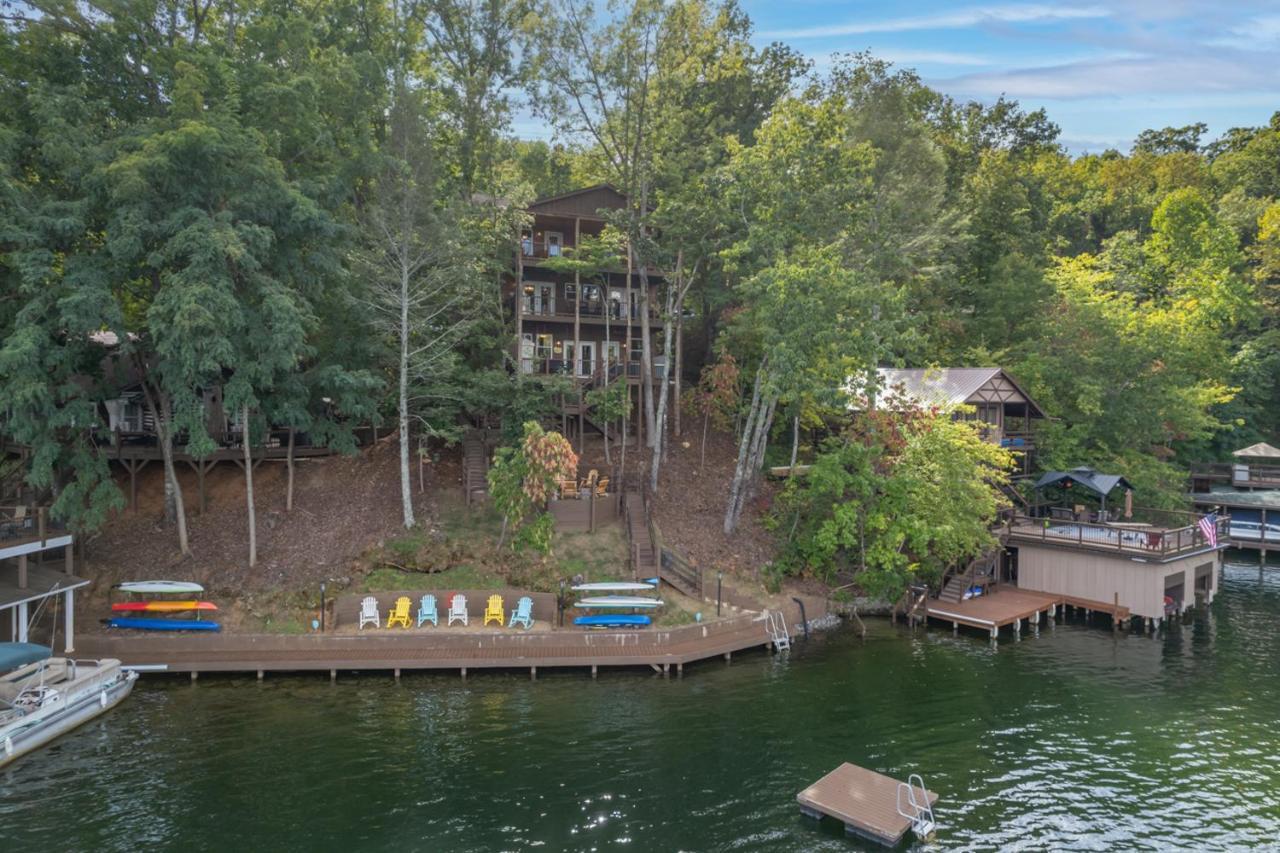 Russell'S Fort At White Oak Point: Historical Cabin On Lake Lure, Luxury, Direct Lake Access! Villa Buitenkant foto