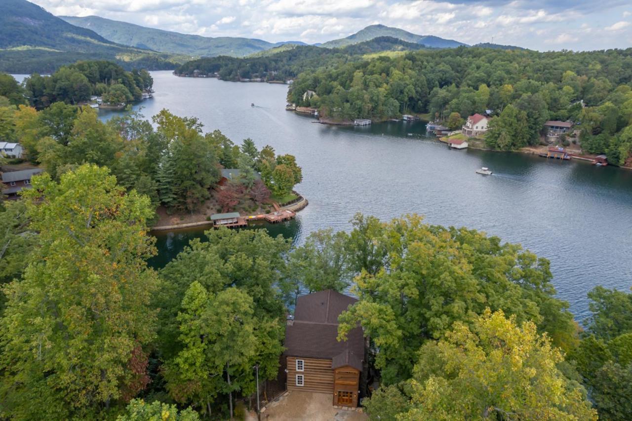 Russell'S Fort At White Oak Point: Historical Cabin On Lake Lure, Luxury, Direct Lake Access! Villa Buitenkant foto