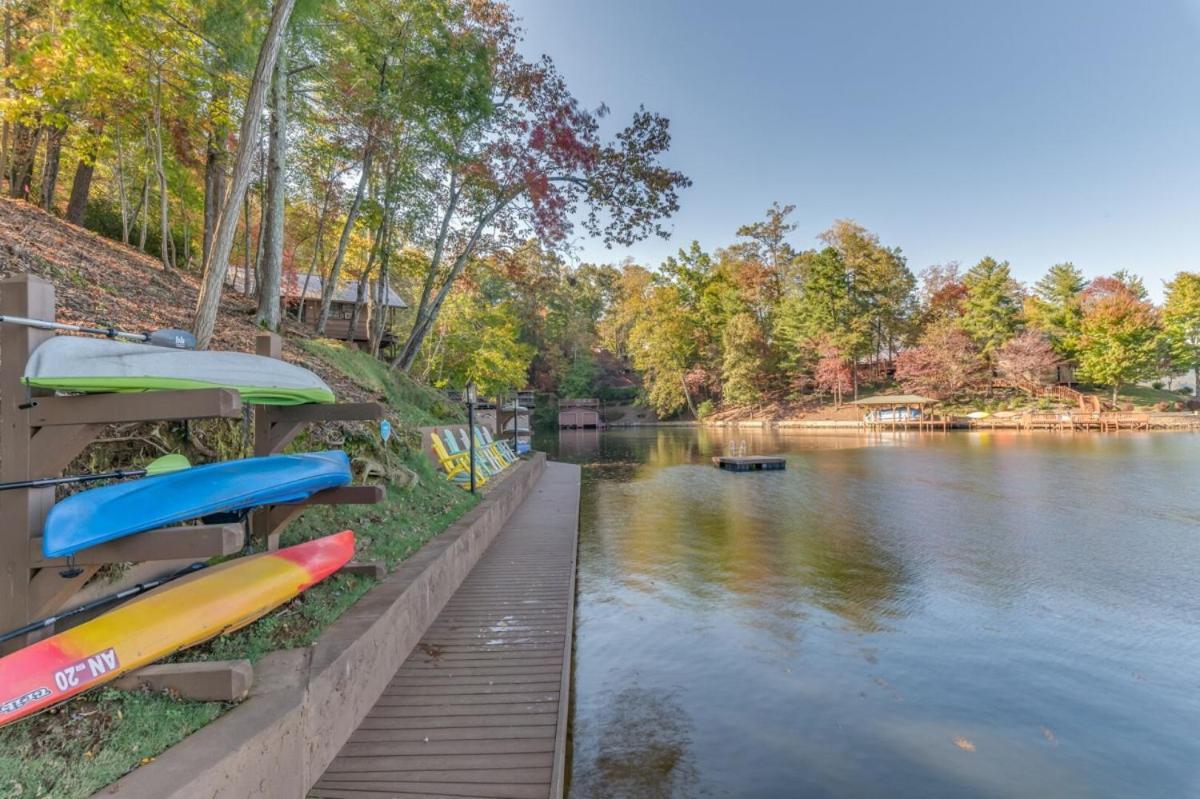 Russell'S Fort At White Oak Point: Historical Cabin On Lake Lure, Luxury, Direct Lake Access! Villa Buitenkant foto
