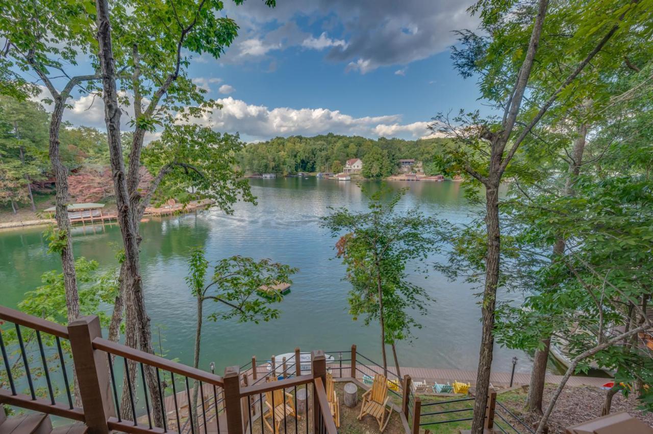 Russell'S Fort At White Oak Point: Historical Cabin On Lake Lure, Luxury, Direct Lake Access! Villa Buitenkant foto