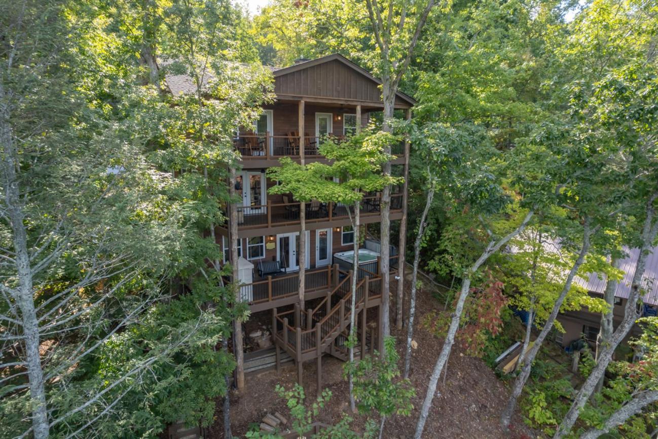 Russell'S Fort At White Oak Point: Historical Cabin On Lake Lure, Luxury, Direct Lake Access! Villa Buitenkant foto
