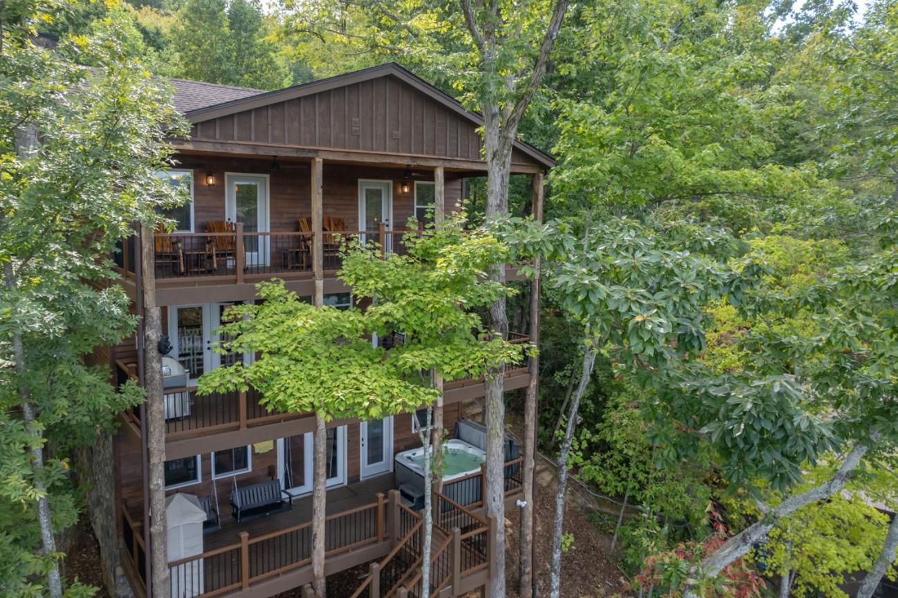 Russell'S Fort At White Oak Point: Historical Cabin On Lake Lure, Luxury, Direct Lake Access! Villa Buitenkant foto